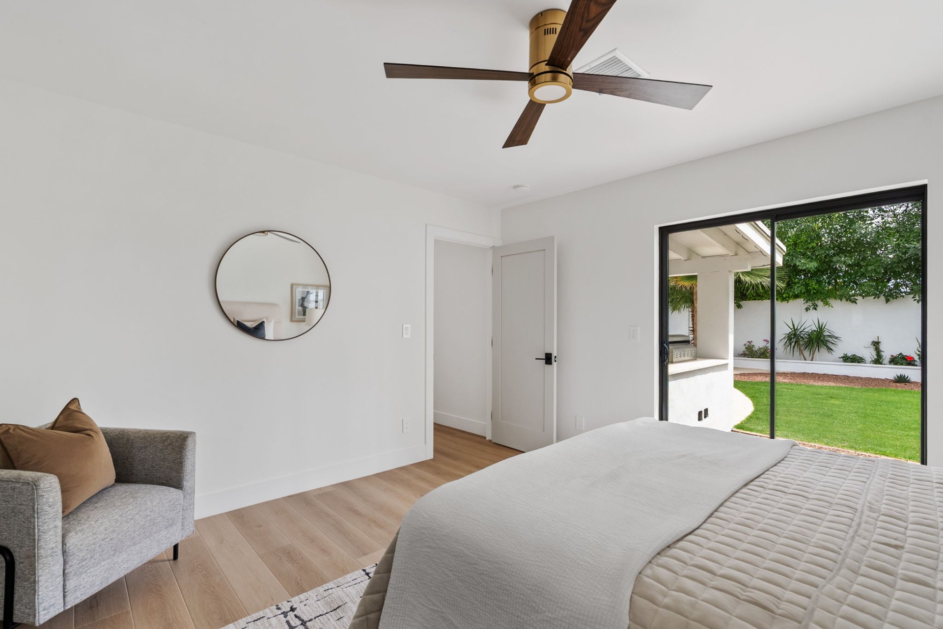 Bedroom with patio access