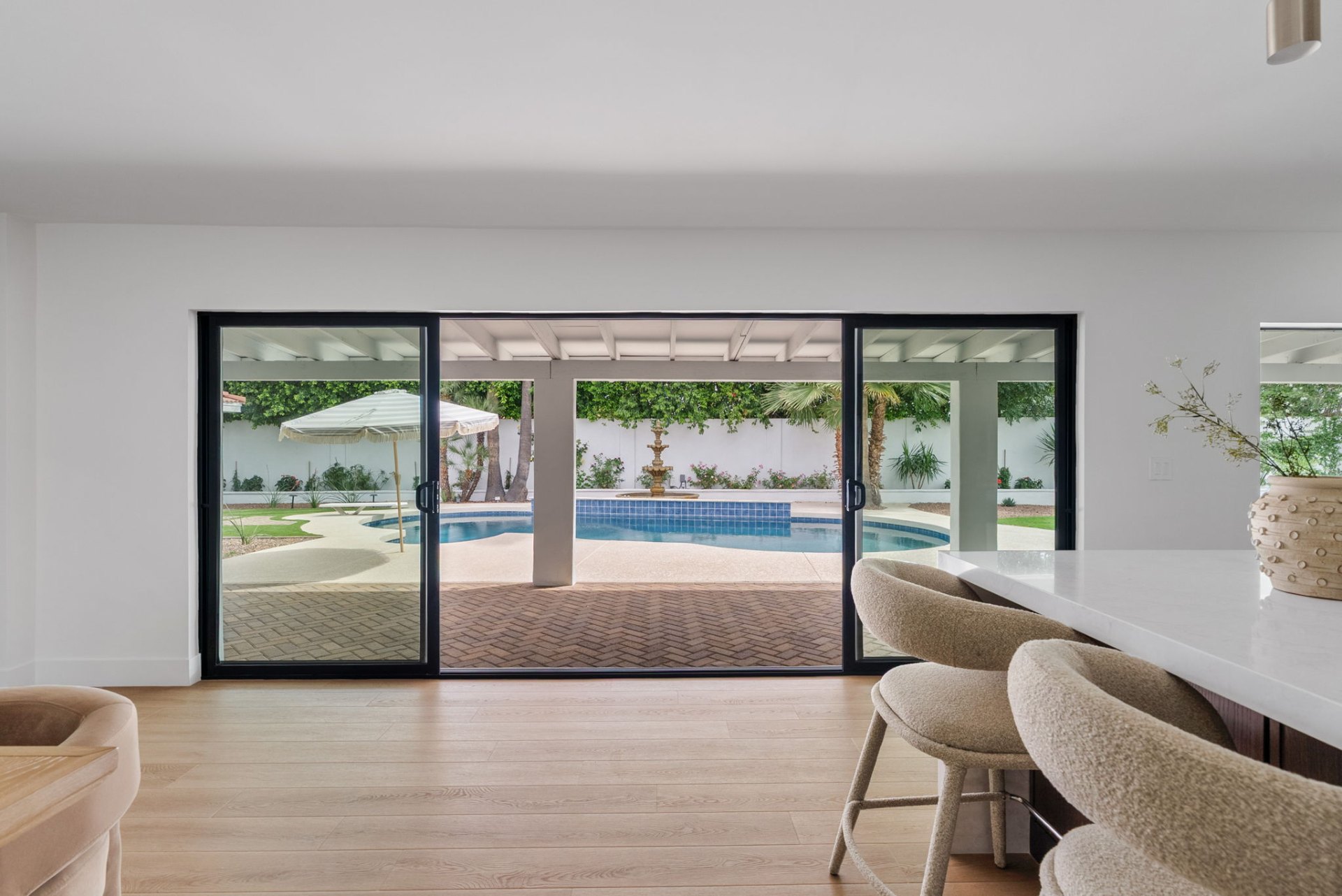 View to pool